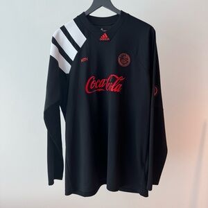 Kith x Adidas Soccer L/S Jersey Cobras Home Black Red White Size Large